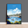 Devon Print Wall Art, Travel Poster of Devon, England, Devon Art Lovers Gift, England Wall Art Print NQ Media Designs