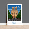 Reims Travel Print, Travel Poster of Reims, France, Reims Art Lovers Gift, France City Wall Art Print NQ Media Designs