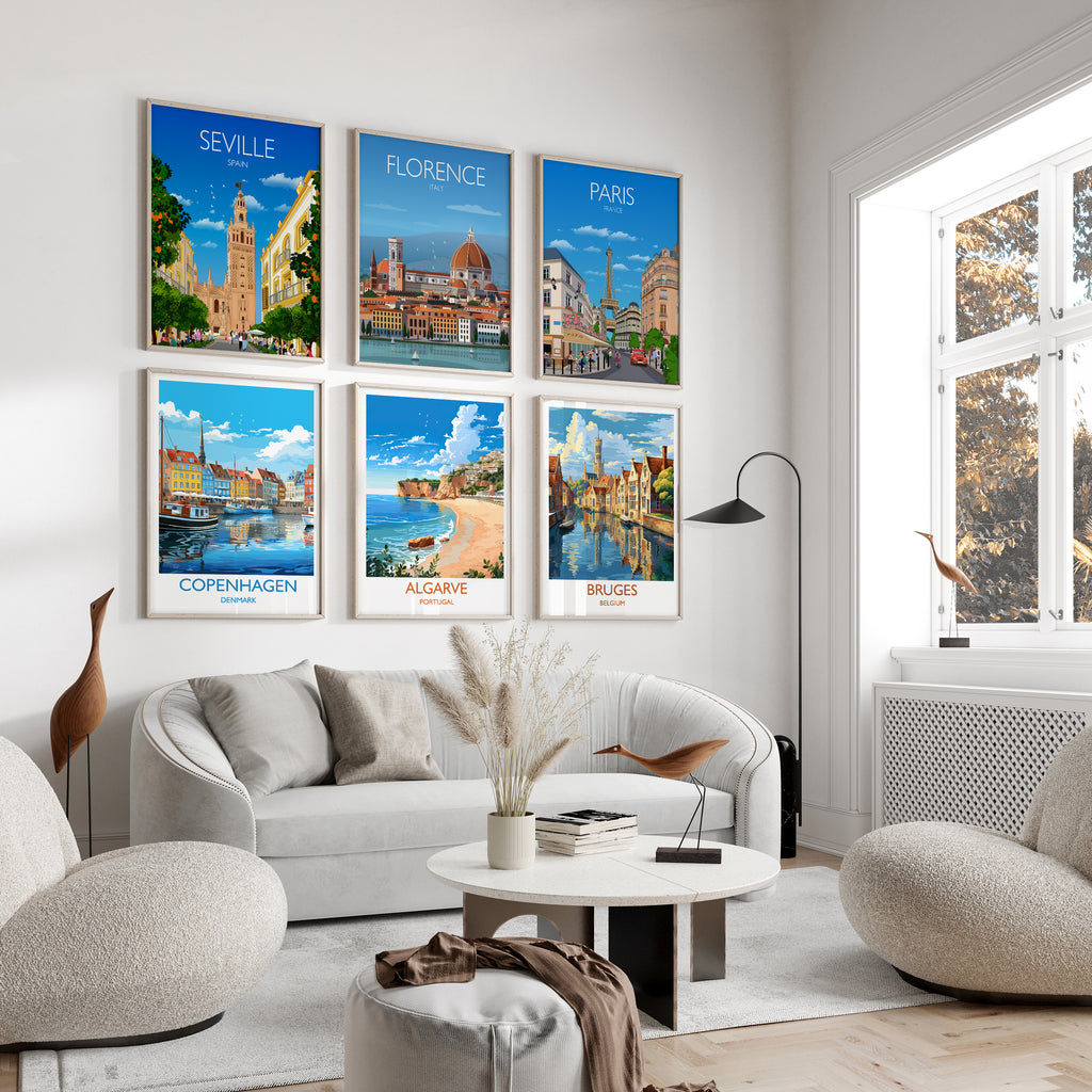 Exploring Europe Through Art: Elevate Your Home with NQ Media Designs' Travel Prints