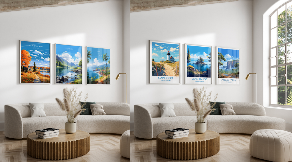 Elevate Your Interior: NQ Media Designs' Canvas Travel Posters and Canvas prints for a Stylish Home Makeover