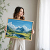 Snowdonia Landscape Travel Poster Wall Art, Travel Print of Snowdonia, Snowdonia Art Lovers Gift, English Countryside