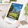 Houston Travel Wall Art Print, Travel Poster of Houston, Texas, US City Art Lovers Gift, USA Gift,