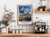 Joshua Tree National Park Travel Poster Wall Art, Travel Print of Joshua Tree, National Park Art Lovers Gift, California, USA, Wall Art Gift