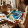 Oludeniz Travel Print Wall Art, Travel Poster of Oludeniz, Turkey Wall Art, Oludeniz Art Lovers Gift, Wall Art Print