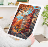 Greenwich Village New York Travel Poster Wall Art, Travel Print of Greenwich Village, New York Art Lovers Gift, USA Art Gift NQ Media Designs