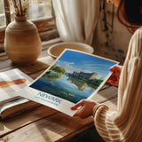 Newark Travel Poster Wall Art, Travel Print of Newark on Trent, Nottinghamshire, England, English Market Town Gift, Nottingham Art NQ Media Designs