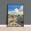 Grassington Poster, Yorkshire Dales Wall Art, North Yorkshire Print, England Travel Poster, Grassington Gift