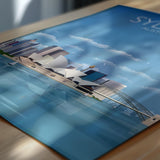 Sydney Travel Poster, Travel Print of Sydney, Sydney Harbour Bridge, Sydney Opera House, Australia Travel Art Lovers Gift NQ Media Designs