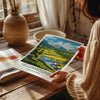 Yellowstone National Park Travel Poster Wall Art, Travel Print of Yellowstone, National Park Art Lovers Gift, Wyoming, USA, Wall Art Gift