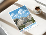 Mount Rushmore Print, South Dakota Art Gift, National Memorial Wall Art, Travel Poster NQ Media Designs