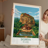 Sigiriya Travel Print Wall ArtTravel Poster of Sigiriya, Sri Lanka Art Lovers Gift, Wall Art Print NQ Media Designs