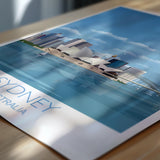 Sydney Travel Print, Travel Poster of Sydney, Sydney Harbour Bridge, Sydney Opera House, Australia Travel Art Lovers Gift NQ Media Designs
