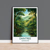 Daintree Rainforest Australia Travel Poster, Tropical Rainforest Wall Art, Queensland Nature Print, Forest Illustration, Australia Decor
