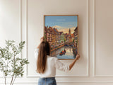 Colmar France Travel Print, Alsace Village Wall Art, Little Venice Canal Poster, Colourful Houses Illustration, Europe Decor