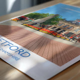 Retford Travel Poster Wall Art, Travel Print of Retford, Nottinghamshire, England, English Market Town Gift, Nottingham Art NQ Media Designs