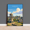 Calton Hill Edinburgh Poster, Edinburgh Skyline Wall Art, Scotland Travel Poster, National Monument Print, Edinburgh Gift