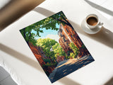 Greenwich Village New York Travel Poster Wall Art, Travel Print of Greenwich Village, New York Art Lovers Gift, USA Art Gift NQ Media Designs