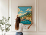 Limone sul Garda Travel Poster | Lemon Houses, Italy Wall Art