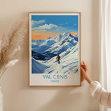 Val Cenis Wall Art Travel Poster, Travel Print of Val Cenis, Ski Poster, Val Cenis Art Gift, France Ski Art Travel Gift NQ Media Designs