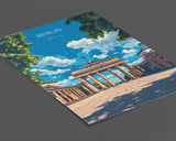 Berlin Travel Poster Wall Art, Travel Print of Berlin, Brandenburg Gate, Berlin Art Lovers Gift, Germany Art Gift NQ Media Designs