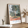 Boti Falls Print, Travel Poster of Boti Falls, Three headed Palm Tree, Ghana, Africa Art Lovers Travel Gift
