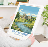 Bolton Abbey Travel Print | Yorkshire Dales Priory, England Wall Art