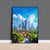 Jakarta Travel Poster, Travel Print of Jakarta, Indonesia, Jakarta Art Lovers Gift, Wall Art Decor Print Gift