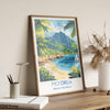 Mo'orea Travel Poster Wall Art, Travel Print of Mo'orea, French Polynesia, South Pacific Islands Art Lovers Gift