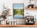 Nottingham University Travel Print, University of Nottingham Wall Art, Historic UK University Illustration, Nottingham Poster Gift