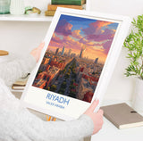 Riyadh Poster Wall Art, Riyadh Travel Print, Saudi Arabia Wall Art Gift, Riyadh Art Lovers Gift, Travel Wall Decor NQ Media Designs