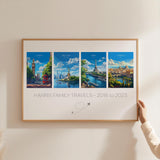 Favourite Places Travel Gift, Personalised Travel Memories Poster, Travel Print Collage, Custom Souvenir Gift for Travel Lovers NQ Media Designs