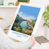 Charlestown Travel Print, Travel Poster of Charlestown, England, Cornwall Art, Charlestown Art Lovers Gift, Wall Art Print