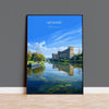 Newark Travel Print Wall Art, Travel Poster of Newark on Trent, Nottinghamshire, England, English Market Town Gift, Nottingham Art NQ Media Designs