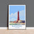 Blackpool Travel Poster Wall Art, Travel Print of Blackpool, England, Lancashire Seaside Art Lovers Gift, Travel Art Gift