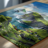 Faroe Islands Denmark Travel Print, Faroe Islands Wall Art, Nordic Landscape Poster, Dramatic Cliffs & Villages, Scandinavian Travel Decor
