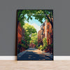 Greenwich Village New York Travel Poster Wall Art, Travel Print of Greenwich Village, New York Art Lovers Gift, USA Art Gift NQ Media Designs