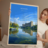 Newark Travel Print Wall Art, Travel Poster of Newark on Trent, Nottinghamshire, England, English Market Town Gift, Nottingham Art NQ Media Designs
