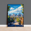 Denver Travel Print Wall Art, Travel Poster of Denver, Colorado, USA, Denver Art Lovers Gift NQ Media Designs
