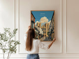 Ripon Cathedral Poster, Yorkshire Wall Art, Ripon Street Scene Print, England Travel Poster, Ripon Gift