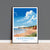 Hunstanton Beach Travel Print, Travel Poster of Hunstanton Beach, Norfolk, England, Norfolk Art, Norfolk Gift, Wall Art Print