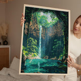 Cenotes of Yucatan Travel Poster, Mexico Travel Print Collection, Travel Wall Art, Cenotes Art Print Gift, Yucatan Art NQ Media Designs