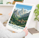 Picos De Europa National Park Travel Print Wall ArtTravel Poster of Picos De Europa, Spain Art Lovers Gift, Wall Art Print NQ Media Designs