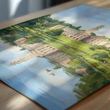 Nottingham University Travel Print, University of Nottingham Wall Art, Historic UK University Illustration, Nottingham Poster Gift