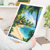 Maldives Travel Poster, Travel Print of Maldives, Indian Ocean Island Art, Maldives Wall Art Gift,