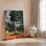 Boti Falls Travel Poster, Ghana Travel Print Collection, Three headed Palm Tree, Ghana, Africa Art Lovers Travel Gift NQ Media Designs