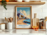 Sandymount Poster, Travel Print of Sandymount, Dublin, Ireland Coast, Travel Wall Art Gift NQ Media Designs