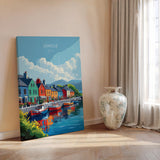 Dingle Print, Travel Poster of Dingle, County Kerry Art, Ireland Coast, Travel Wall Art Gift NQ Media Designs