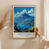 Guatemala Travel Print, Travel Poster of Guatemala, Central America Poster, Guatemala Wall Art Lovers Gift