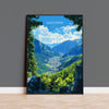 Andorra Travel Print, Travel Poster of Andorra, Europe, Andorra Wall Art Gift, Pyrenees Mountains Wall Decor Gift
