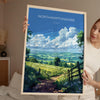 Northamptonshire Poster Wall Art, Travel Print of Northamptonshire, England, Northamptonshire Art Lovers Gift, England Wall Art Print